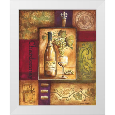 Valley Wine I White Modern Wood Framed Art Print by Gorham, Gregory