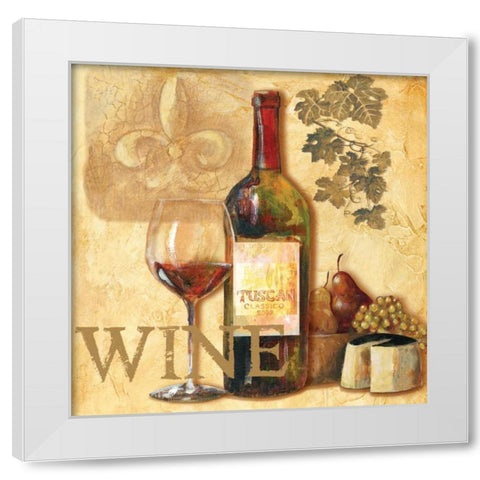 Tasting Notes II White Modern Wood Framed Art Print by Gorham, Gregory