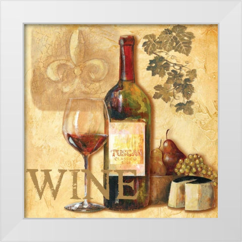 Tasting Notes II White Modern Wood Framed Art Print by Gorham, Gregory