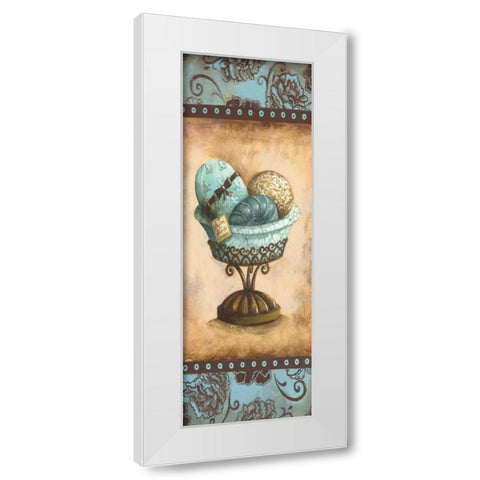 Savon Panel White Modern Wood Framed Art Print by Gorham, Gregory