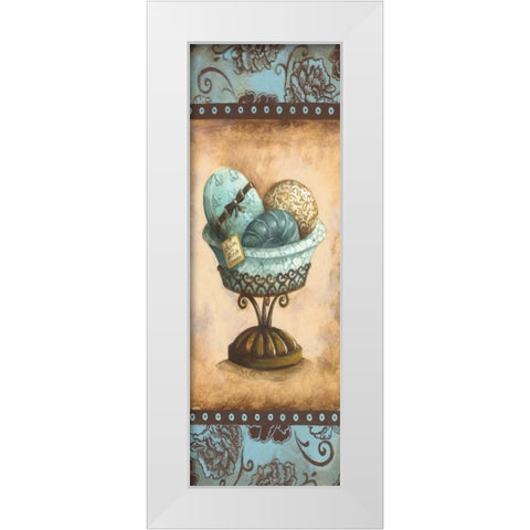 Savon Panel White Modern Wood Framed Art Print by Gorham, Gregory