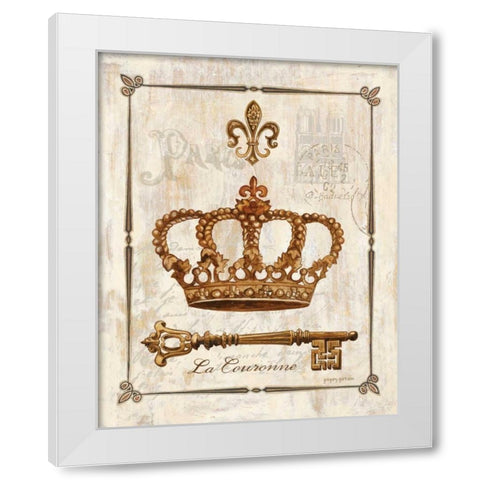 La Couronne White Modern Wood Framed Art Print by Gorham, Gregory
