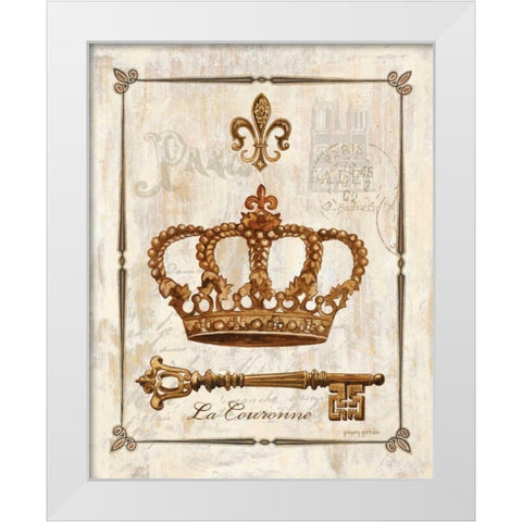 La Couronne White Modern Wood Framed Art Print by Gorham, Gregory