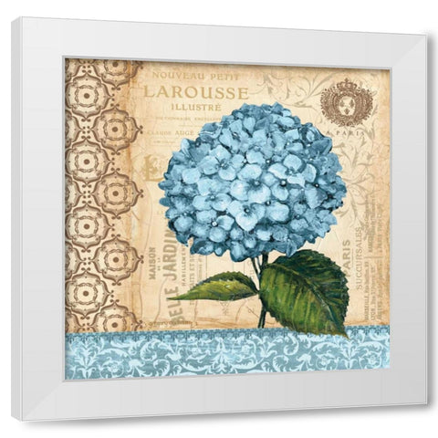 Hydrangea White Modern Wood Framed Art Print by Gorham, Gregory