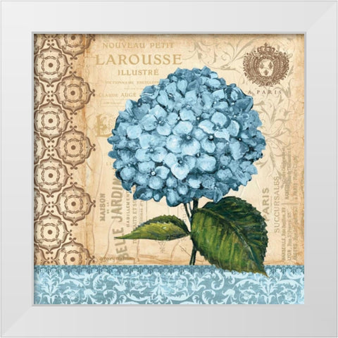 Hydrangea White Modern Wood Framed Art Print by Gorham, Gregory