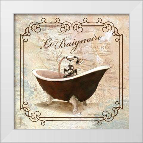 Femme Tub White Modern Wood Framed Art Print by Gorham, Gregory