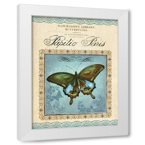 Papilio Paris White Modern Wood Framed Art Print by Gorham, Gregory