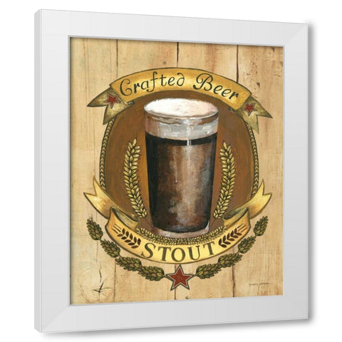 Crafted Beer White Modern Wood Framed Art Print by Gorham, Gregory