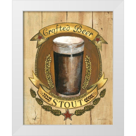 Crafted Beer White Modern Wood Framed Art Print by Gorham, Gregory