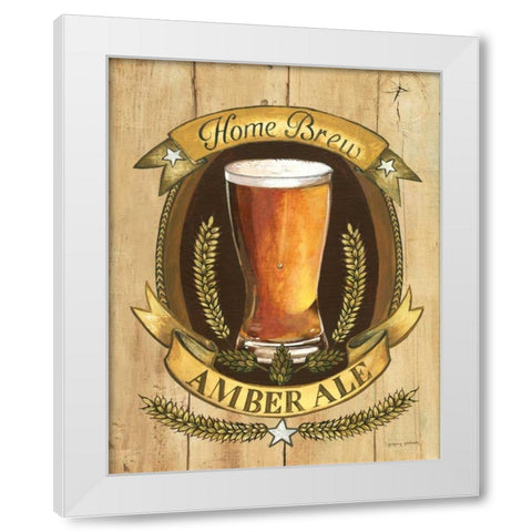 Home Brew White Modern Wood Framed Art Print by Gorham, Gregory
