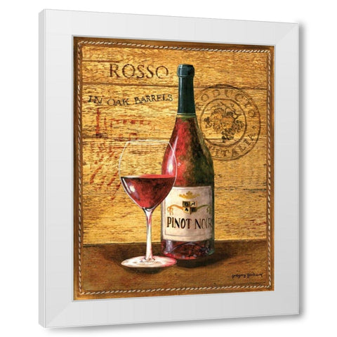 Aged in Oak I White Modern Wood Framed Art Print by Gorham, Gregory