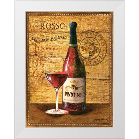 Aged in Oak I White Modern Wood Framed Art Print by Gorham, Gregory
