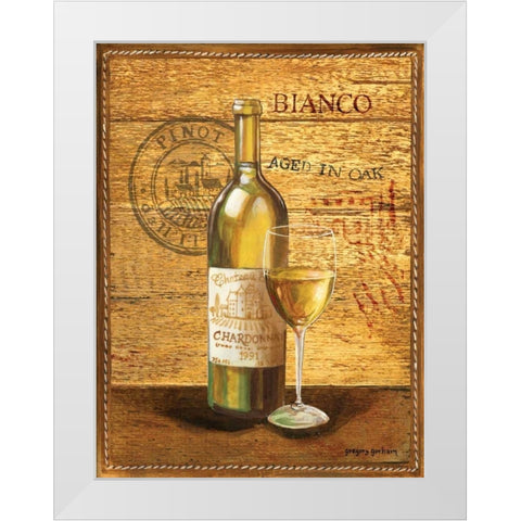 Aged in Oak II White Modern Wood Framed Art Print by Gorham, Gregory