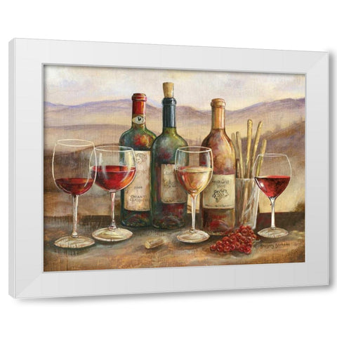 Tuscan Banquet White Modern Wood Framed Art Print by Gorham, Gregory