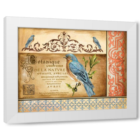Botanique White Modern Wood Framed Art Print by Gorham, Gregory