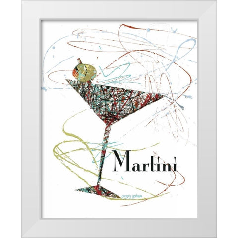 Happy Hour Motif I White Modern Wood Framed Art Print by Gorham, Gregory