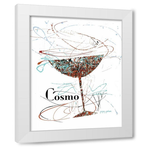 Happy Hour Motif Ii White Modern Wood Framed Art Print by Gorham, Gregory