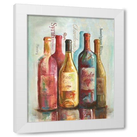 Wine Cellar Motif I White Modern Wood Framed Art Print by Gorham, Gregory