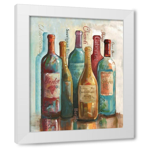 Wine Cellar Motif II White Modern Wood Framed Art Print by Gorham, Gregory