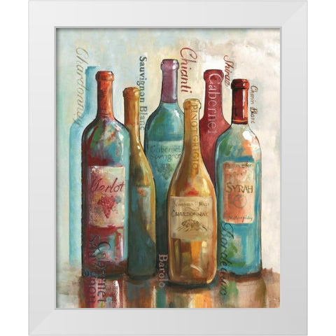 Wine Cellar Motif II White Modern Wood Framed Art Print by Gorham, Gregory