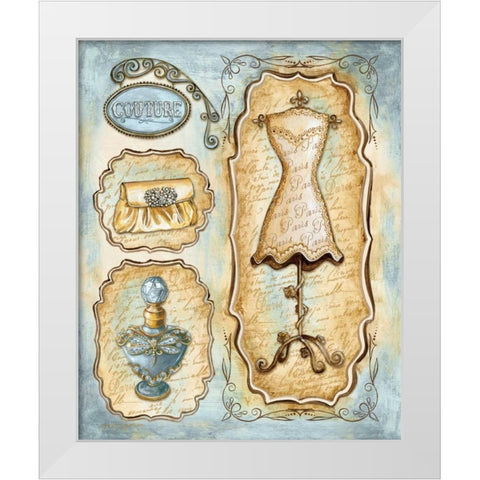 Paris Boutique II White Modern Wood Framed Art Print by Gorham, Gregory
