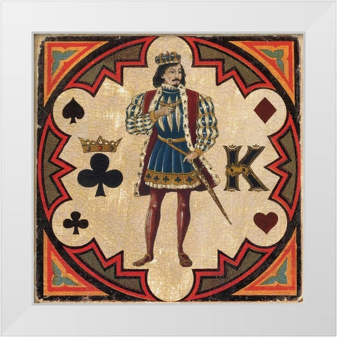 King White Modern Wood Framed Art Print by Gorham, Gregory