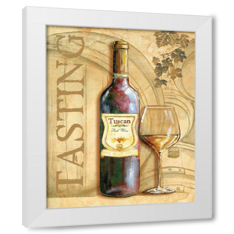 Wine II White Modern Wood Framed Art Print by Gorham, Gregory