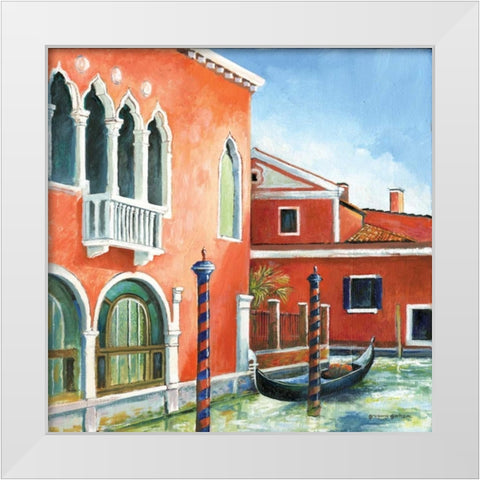 Italian Scene III White Modern Wood Framed Art Print by Gorham, Gregory