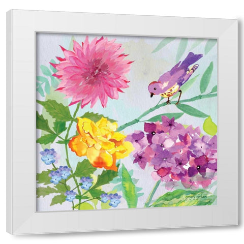 Garden Sanctuary II White Modern Wood Framed Art Print by Gorham, Gregory