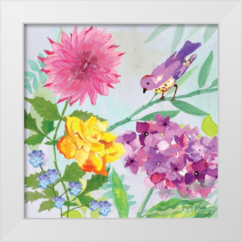 Garden Sanctuary II White Modern Wood Framed Art Print by Gorham, Gregory