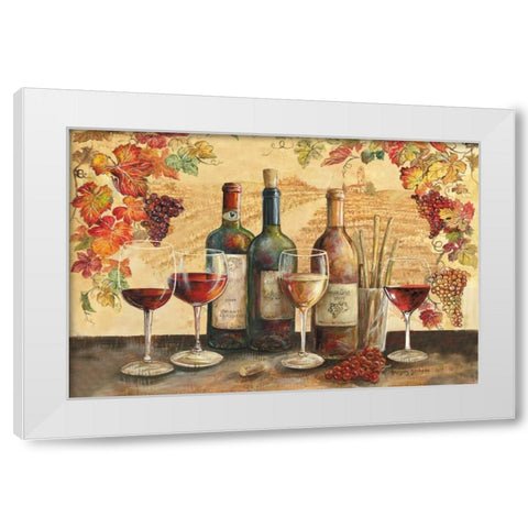 Tuscan Banquet Motif White Modern Wood Framed Art Print by Gorham, Gregory