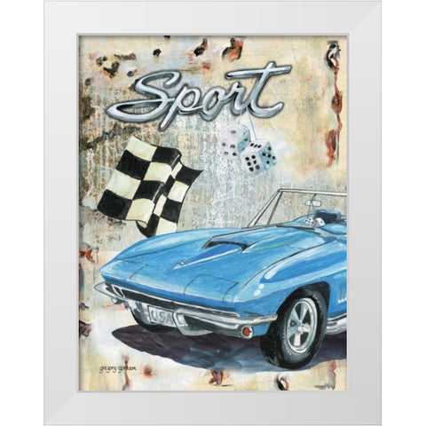 Sport Car White Modern Wood Framed Art Print by Gorham, Gregory