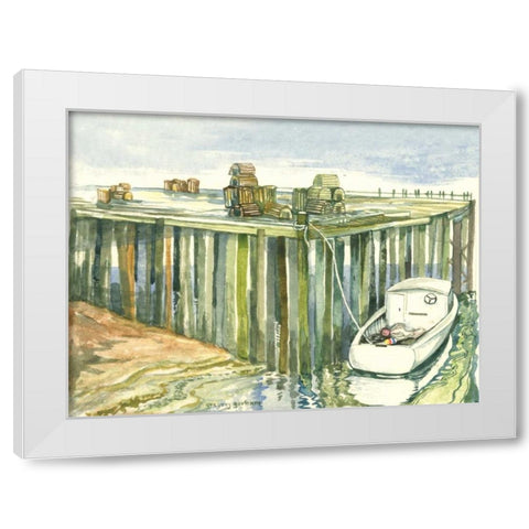 Low Tide White Modern Wood Framed Art Print by Gorham, Gregory
