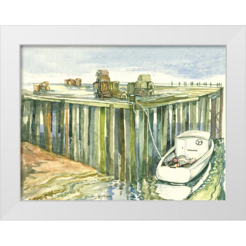 Low Tide White Modern Wood Framed Art Print by Gorham, Gregory