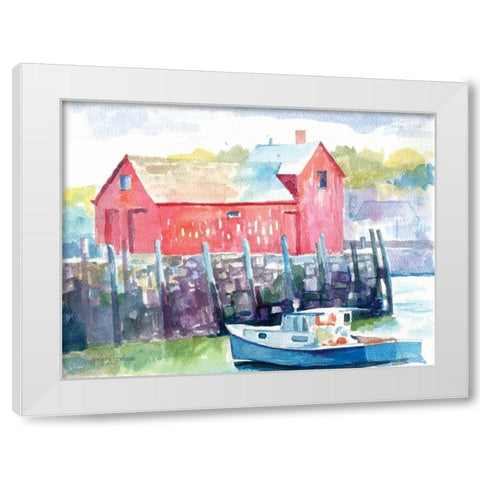 Cape Ann White Modern Wood Framed Art Print by Gorham, Gregory