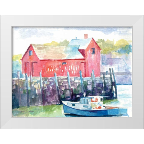 Cape Ann White Modern Wood Framed Art Print by Gorham, Gregory