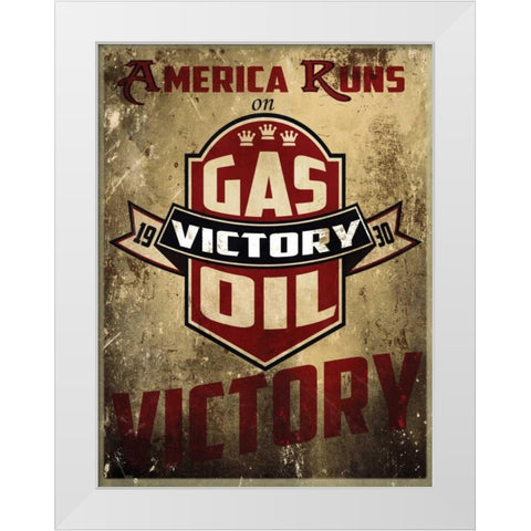 Victory Gas II White Modern Wood Framed Art Print by Giacopelli, Jason
