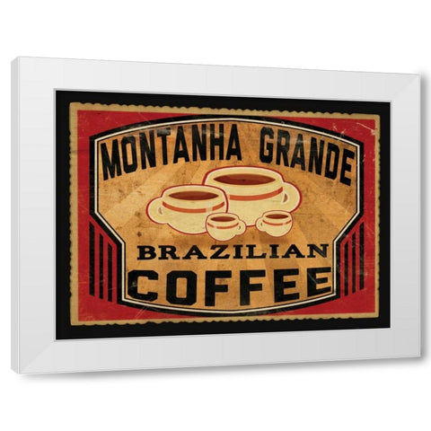 Brazillian Coffee White Modern Wood Framed Art Print by Giacopelli, Jason