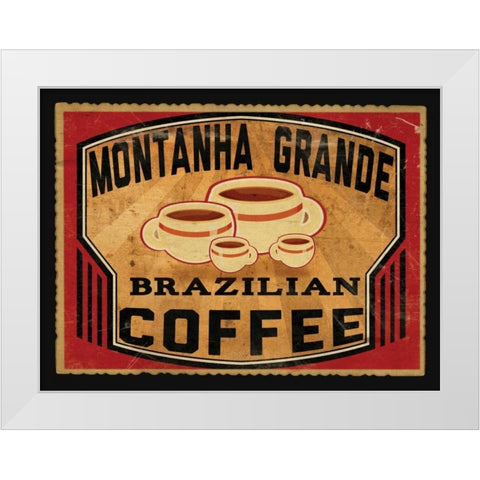 Brazillian Coffee White Modern Wood Framed Art Print by Giacopelli, Jason