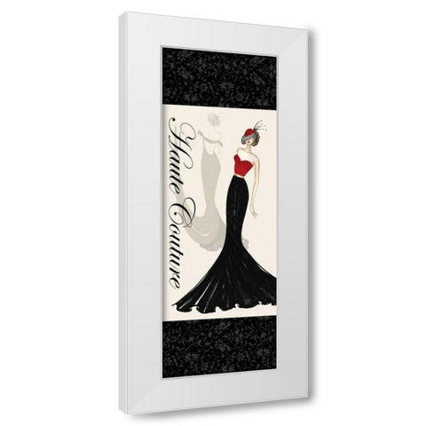 Haute Couture I White Modern Wood Framed Art Print by Guinn, Katie