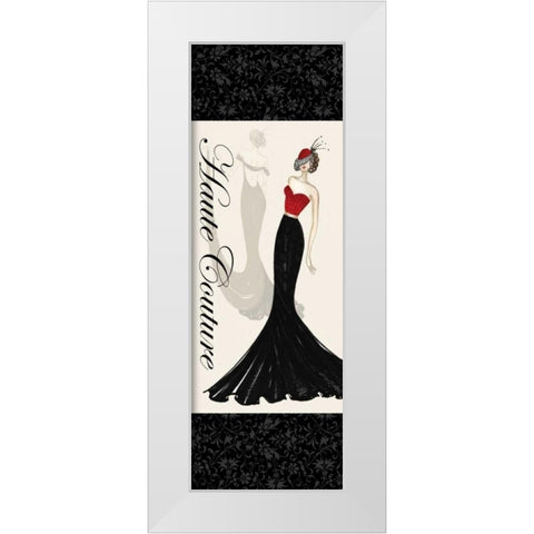 Haute Couture I White Modern Wood Framed Art Print by Guinn, Katie