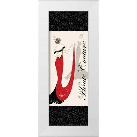 Haute Couture II White Modern Wood Framed Art Print by Guinn, Katie