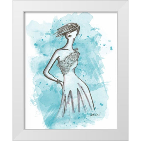 From the Runway I White Modern Wood Framed Art Print by Guinn, Katie