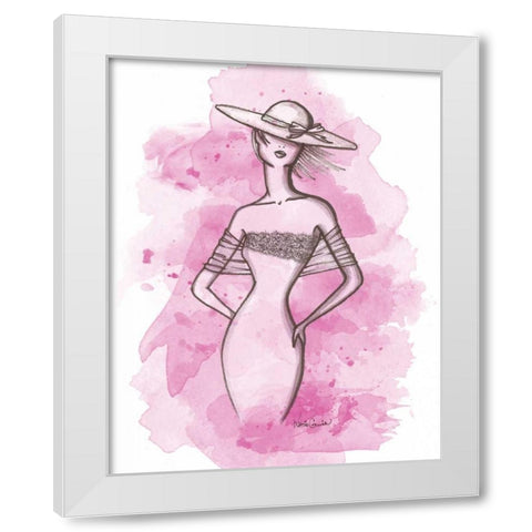 From the Runway II White Modern Wood Framed Art Print by Guinn, Katie