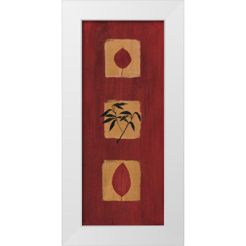 Asian Panel II White Modern Wood Framed Art Print by Hannah, Jenny
