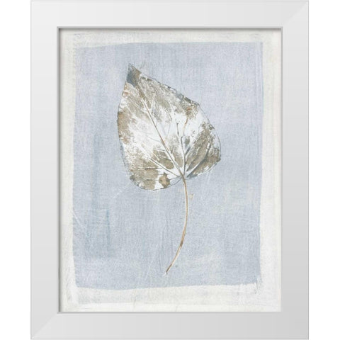 Winter Leaf II White Modern Wood Framed Art Print by Hargittai, Paul
