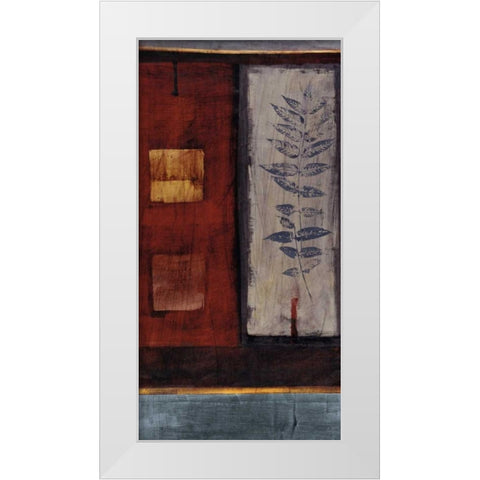 Fire White Modern Wood Framed Art Print by Hargittai, Paul