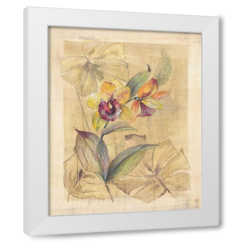 Bahama Breeze I White Modern Wood Framed Art Print by Hargittai, Paul