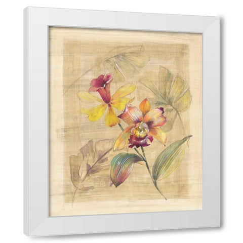 Bahama Breeze II White Modern Wood Framed Art Print by Hargittai, Paul