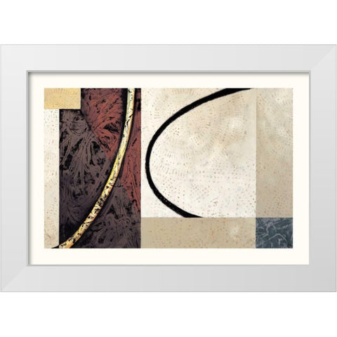 Line and Verse #II5 White Modern Wood Framed Art Print by Holland, Cynthia